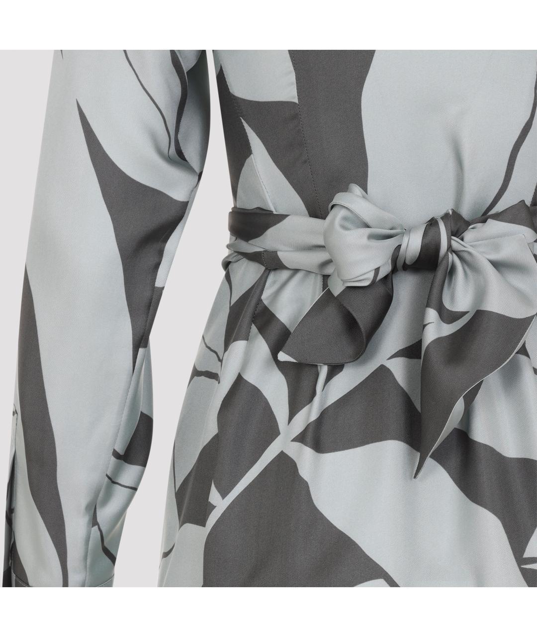 MAX MARA Мульти шелковое платье, фото 4