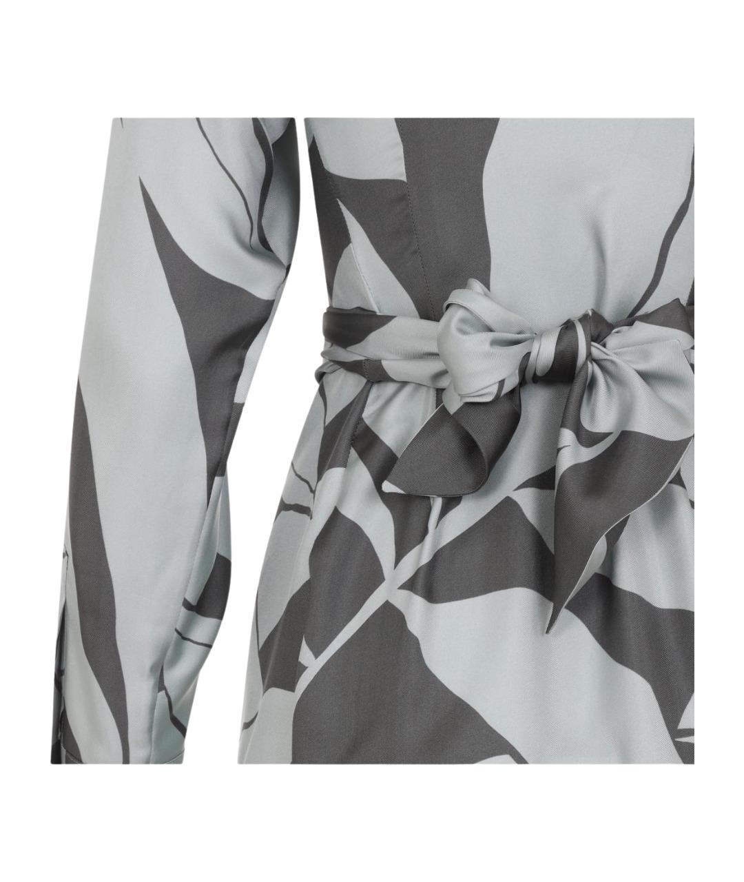 MAX MARA Мульти шелковое платье, фото 3