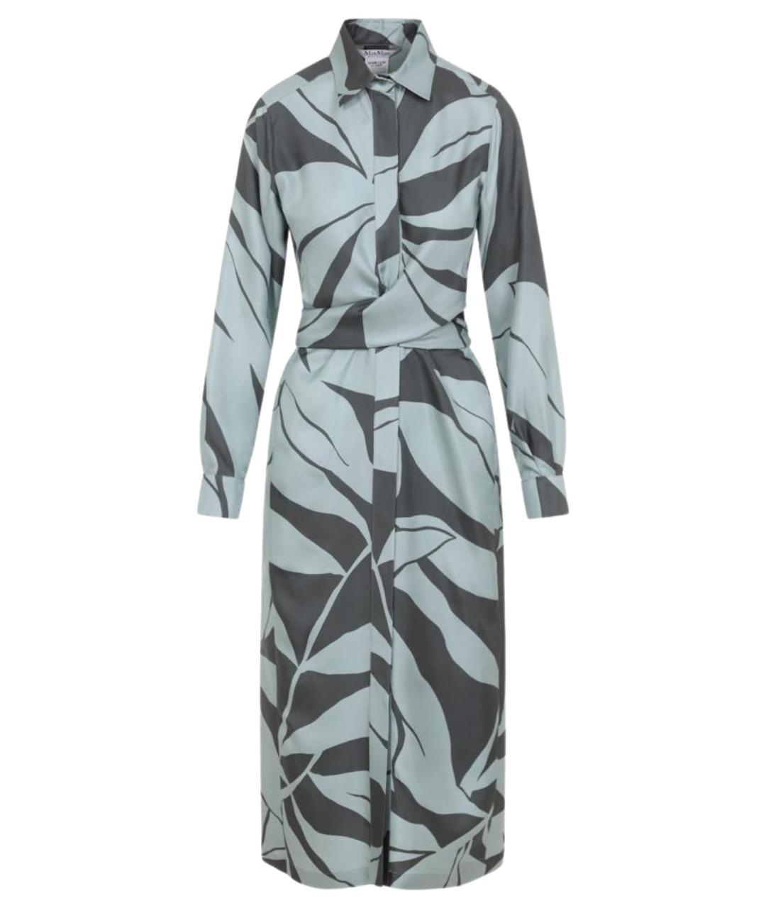 MAX MARA Мульти шелковое платье, фото 1