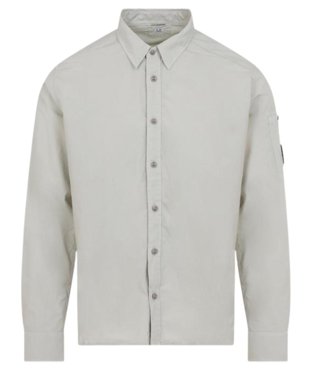 CP COMPANY Белая хлопковая кэжуал рубашка, фото 1