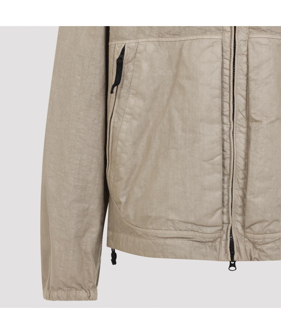 STONE ISLAND Бежевая полиамидовая куртка, фото 3