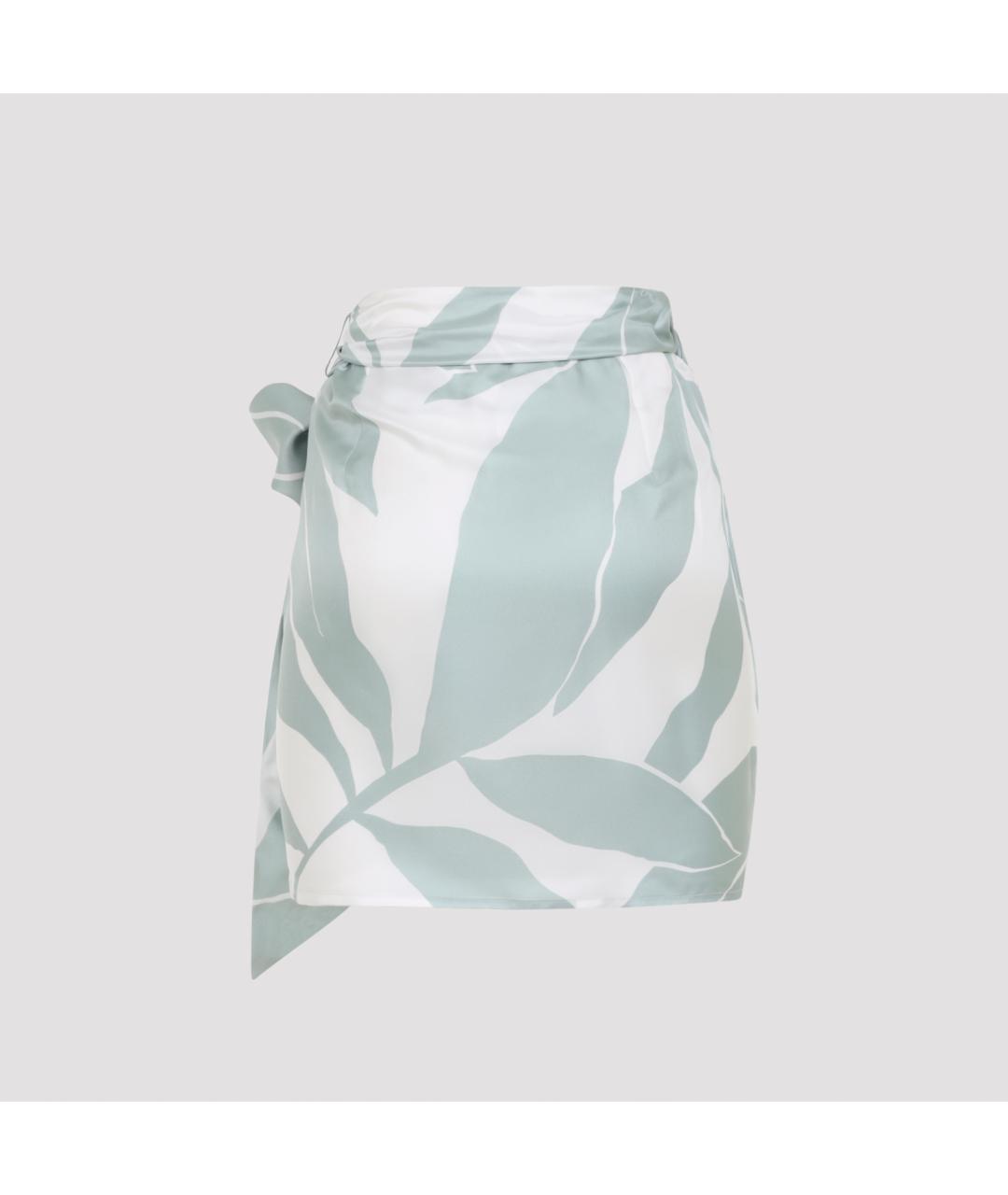 MAX MARA Мульти шелковая юбка мини, фото 3