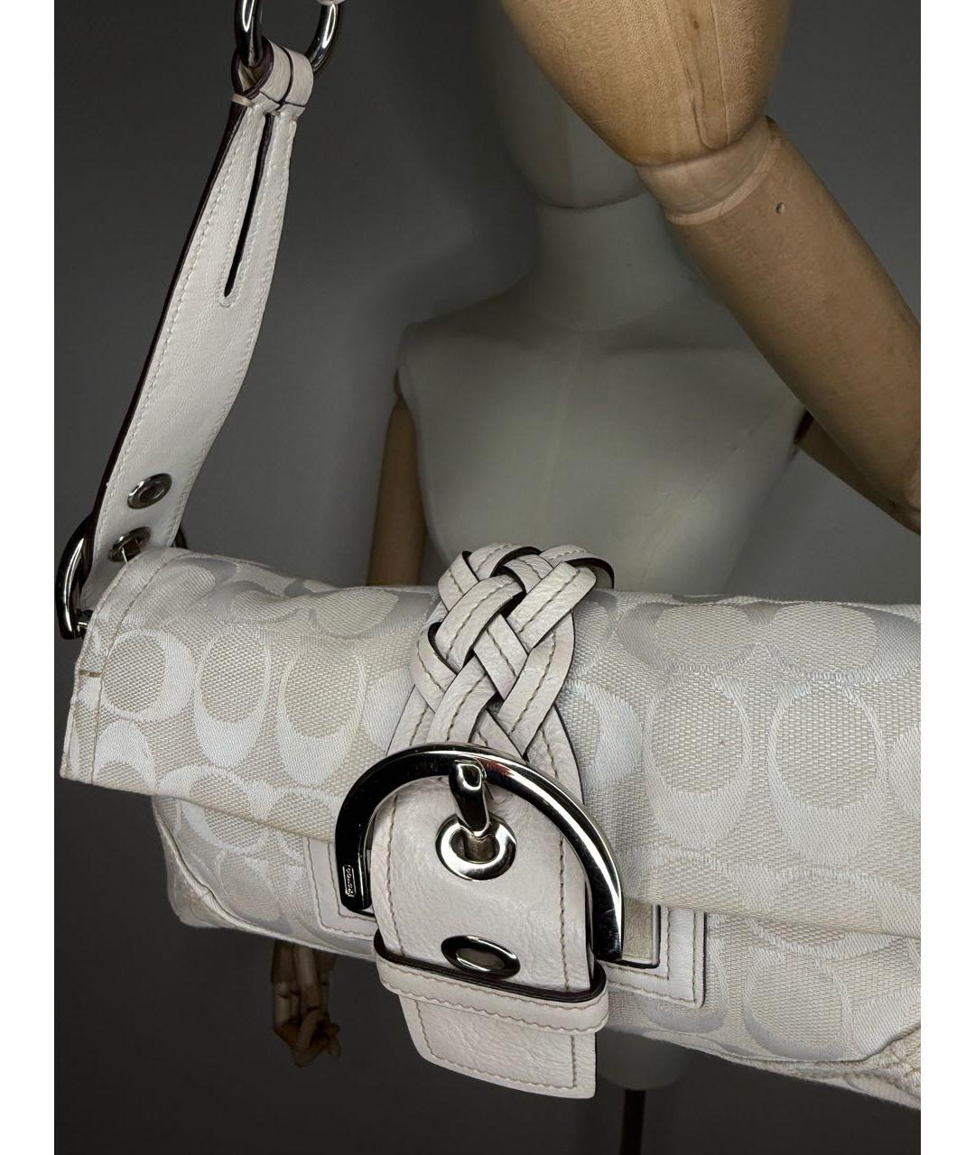 COACH Белая сумка с короткими ручками, фото 3