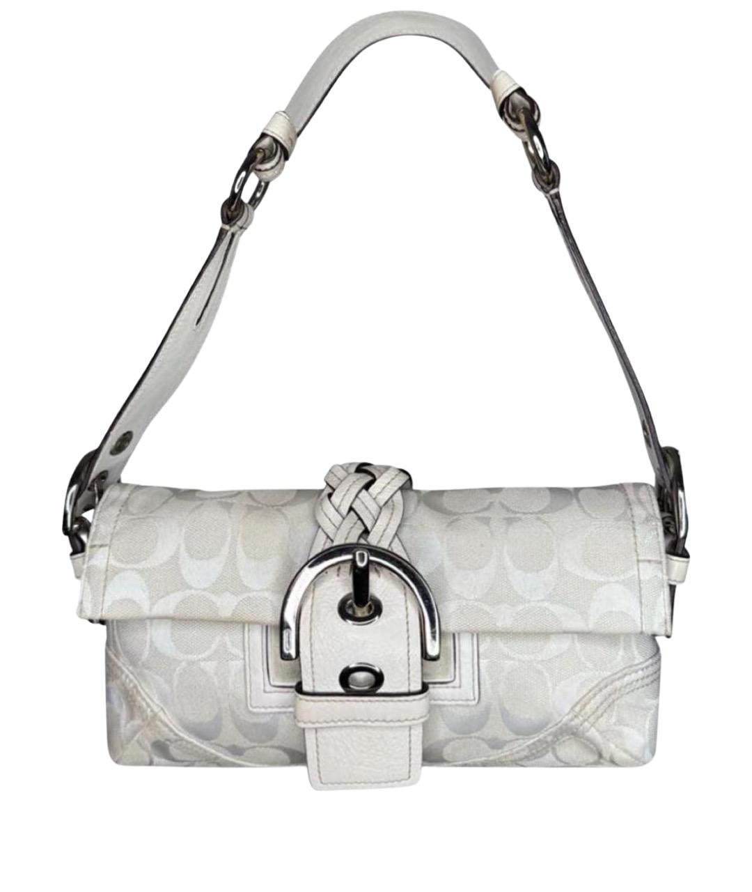 COACH Белая сумка с короткими ручками, фото 1