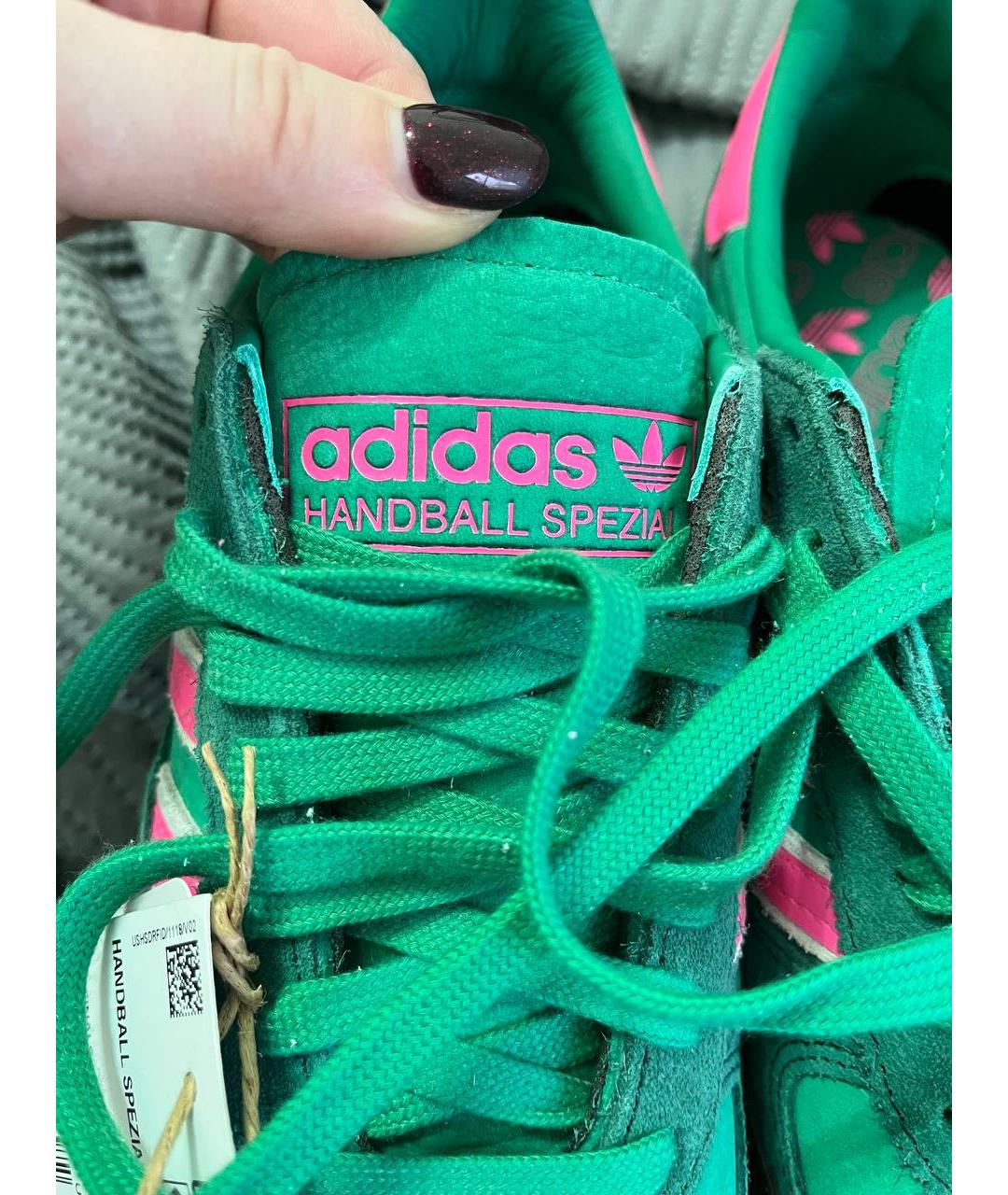 ADIDAS Зеленые замшевые кроссовки, фото 7