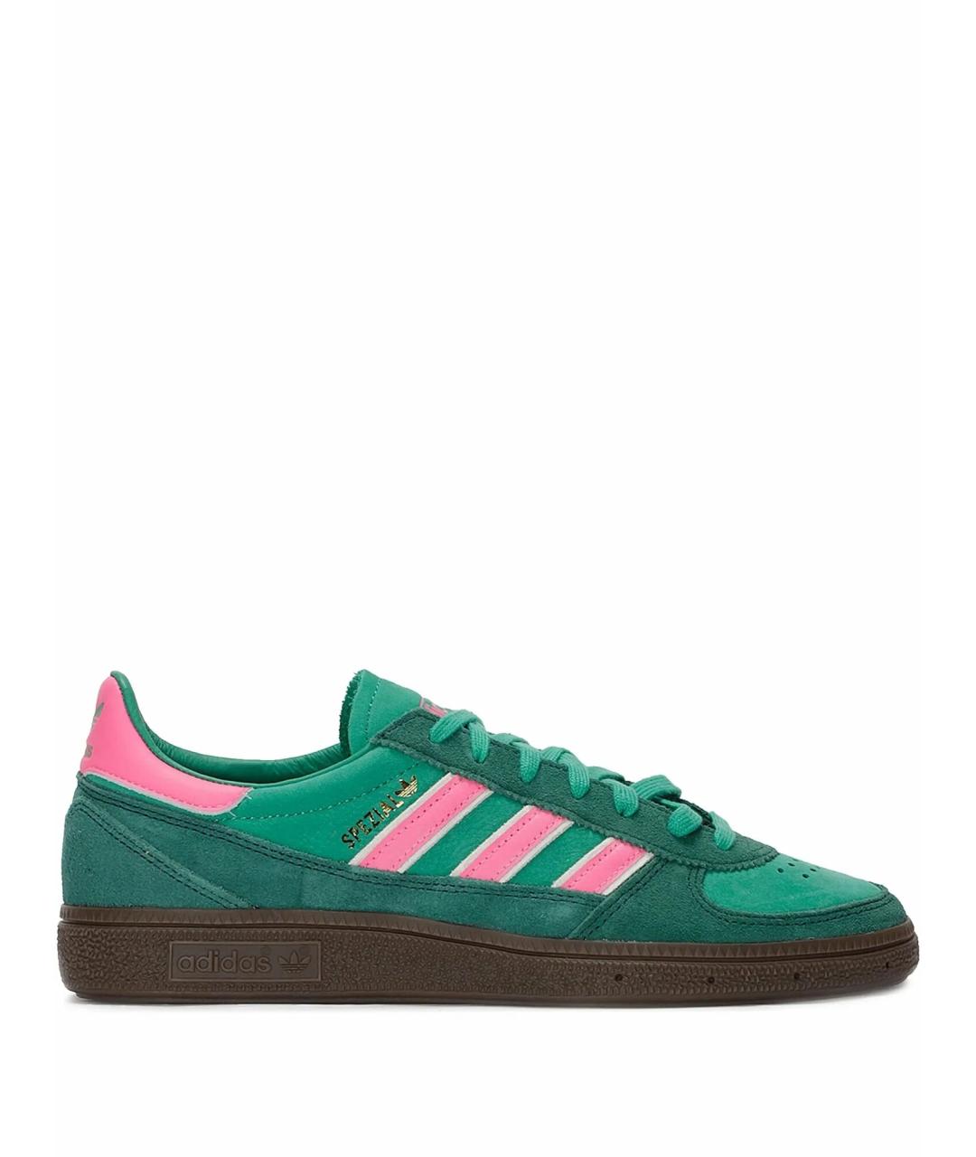 ADIDAS Зеленые замшевые кроссовки, фото 1