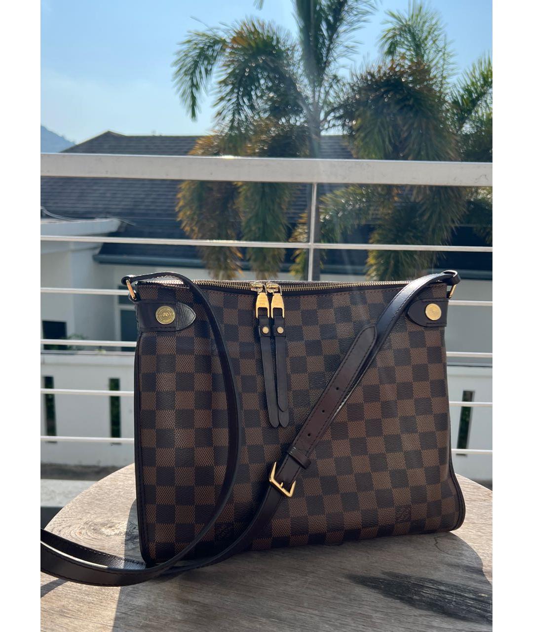 LOUIS VUITTON Коричневая сумка через плечо, фото 7