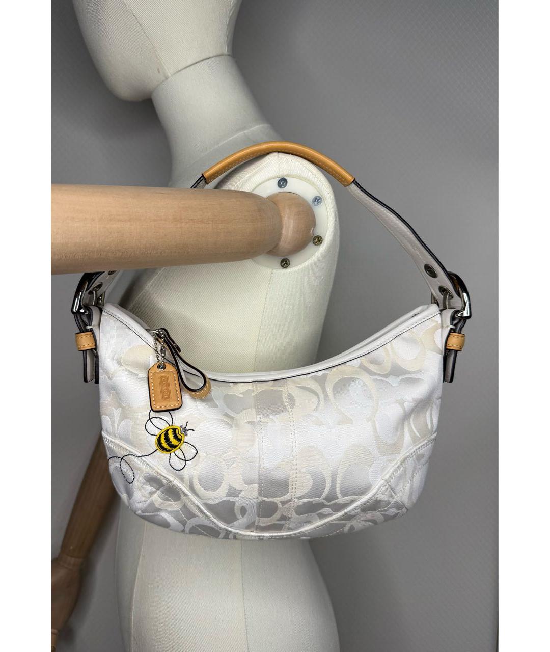 COACH Белая сумка через плечо, фото 8