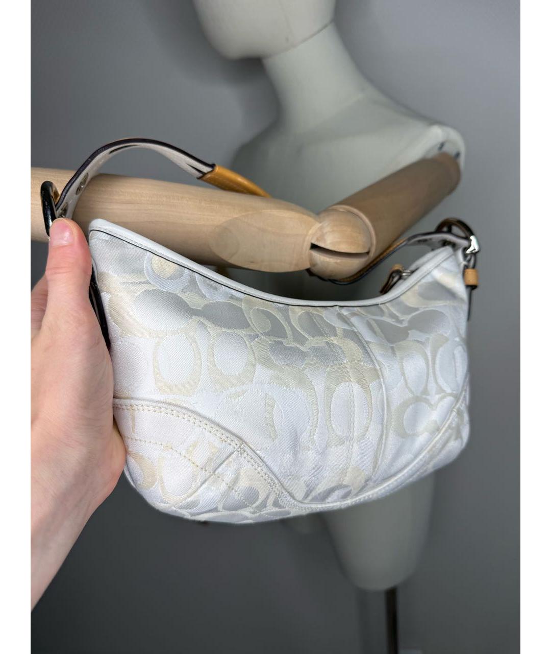 COACH Белая сумка через плечо, фото 5
