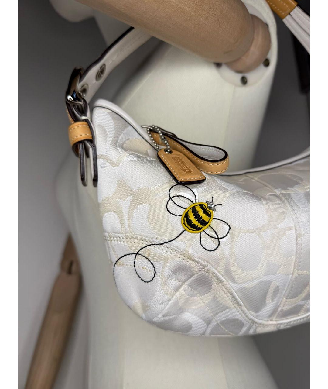 COACH Белая сумка через плечо, фото 7