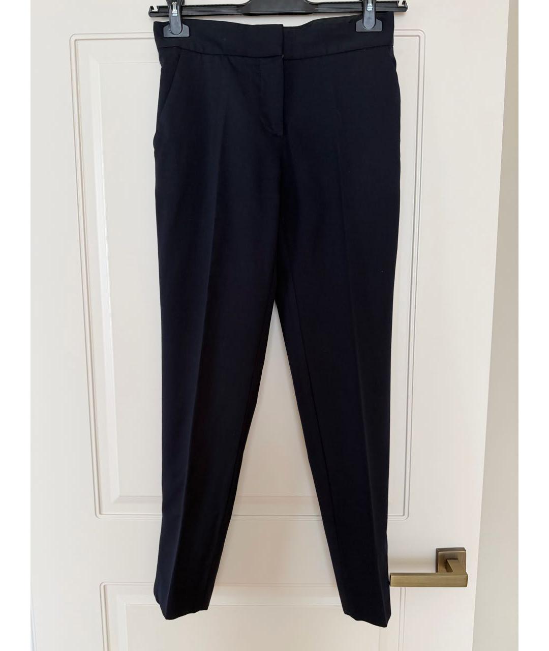 STELLA MCCARTNEY Темно-синие шерстяные прямые брюки, фото 9