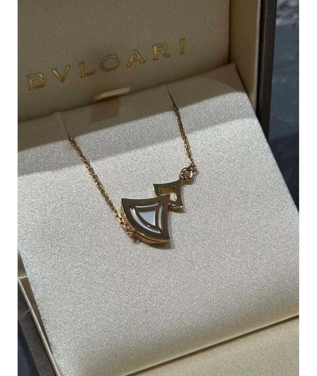 BVLGARI Золотая подвеска из розового золота, фото 5