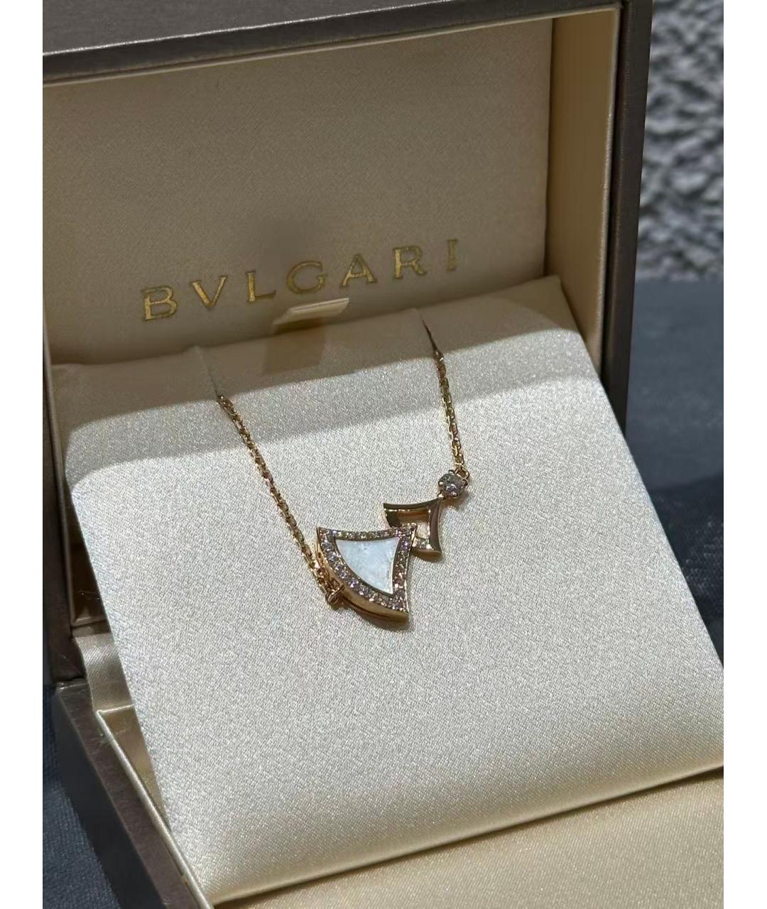 BVLGARI Золотая подвеска из розового золота, фото 3