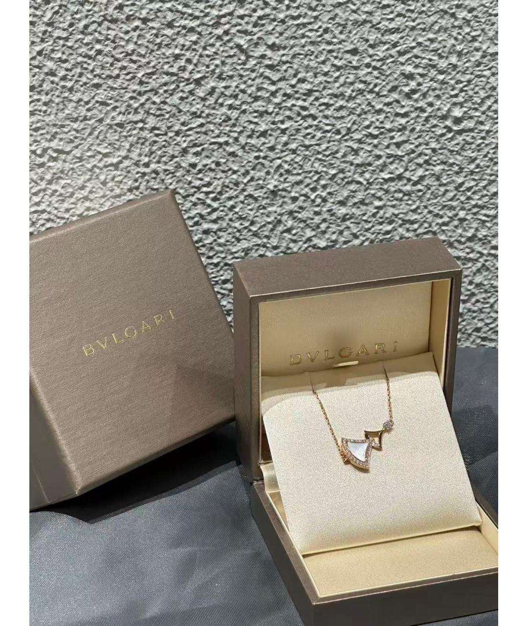 BVLGARI Золотая подвеска из розового золота, фото 2