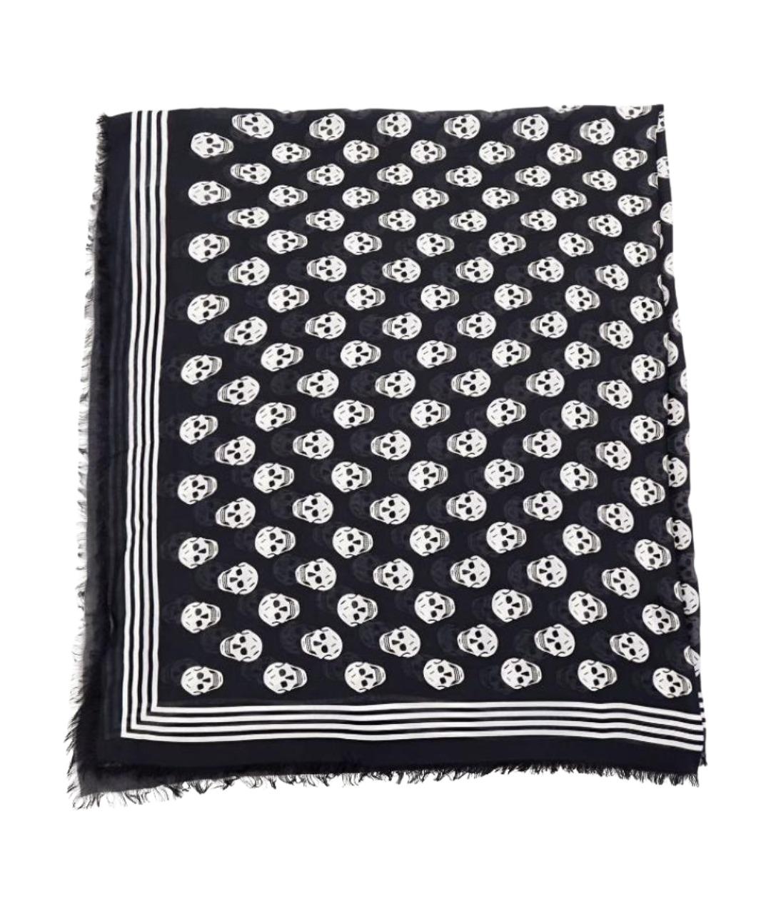 ALEXANDER MCQUEEN Черный платок, фото 1