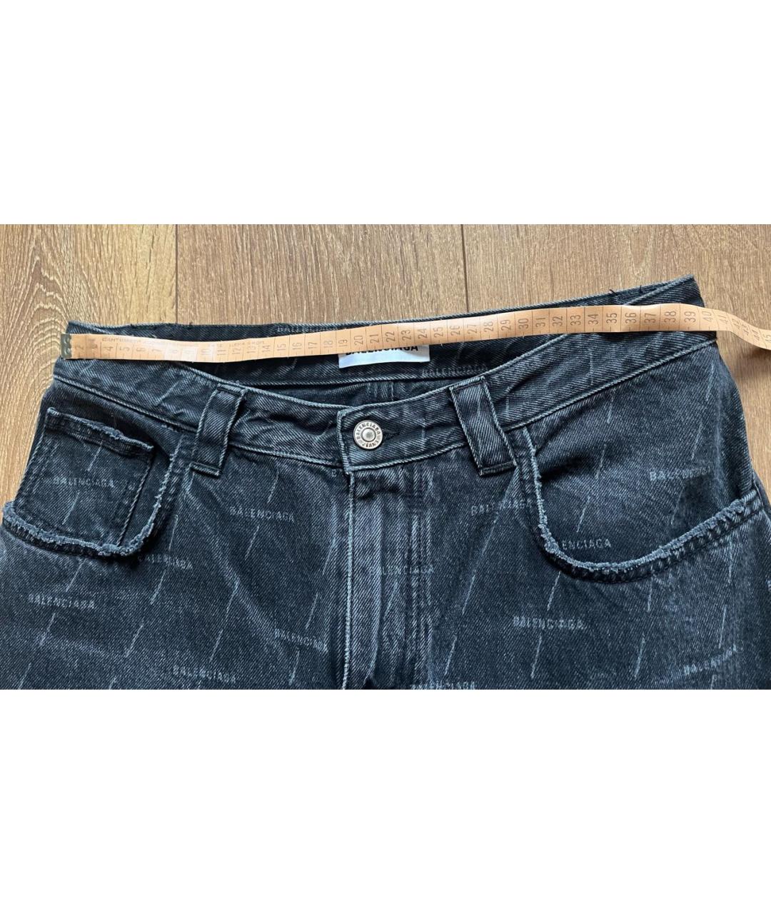 BALENCIAGA Антрацитовые хлопковые шорты, фото 6