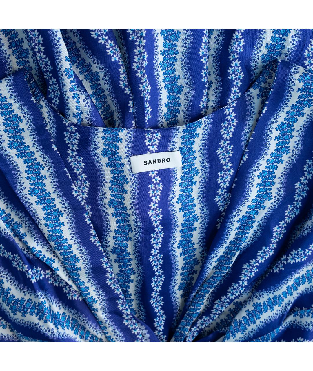 SANDRO Фиолетовое вискозное повседневное платье, фото 3