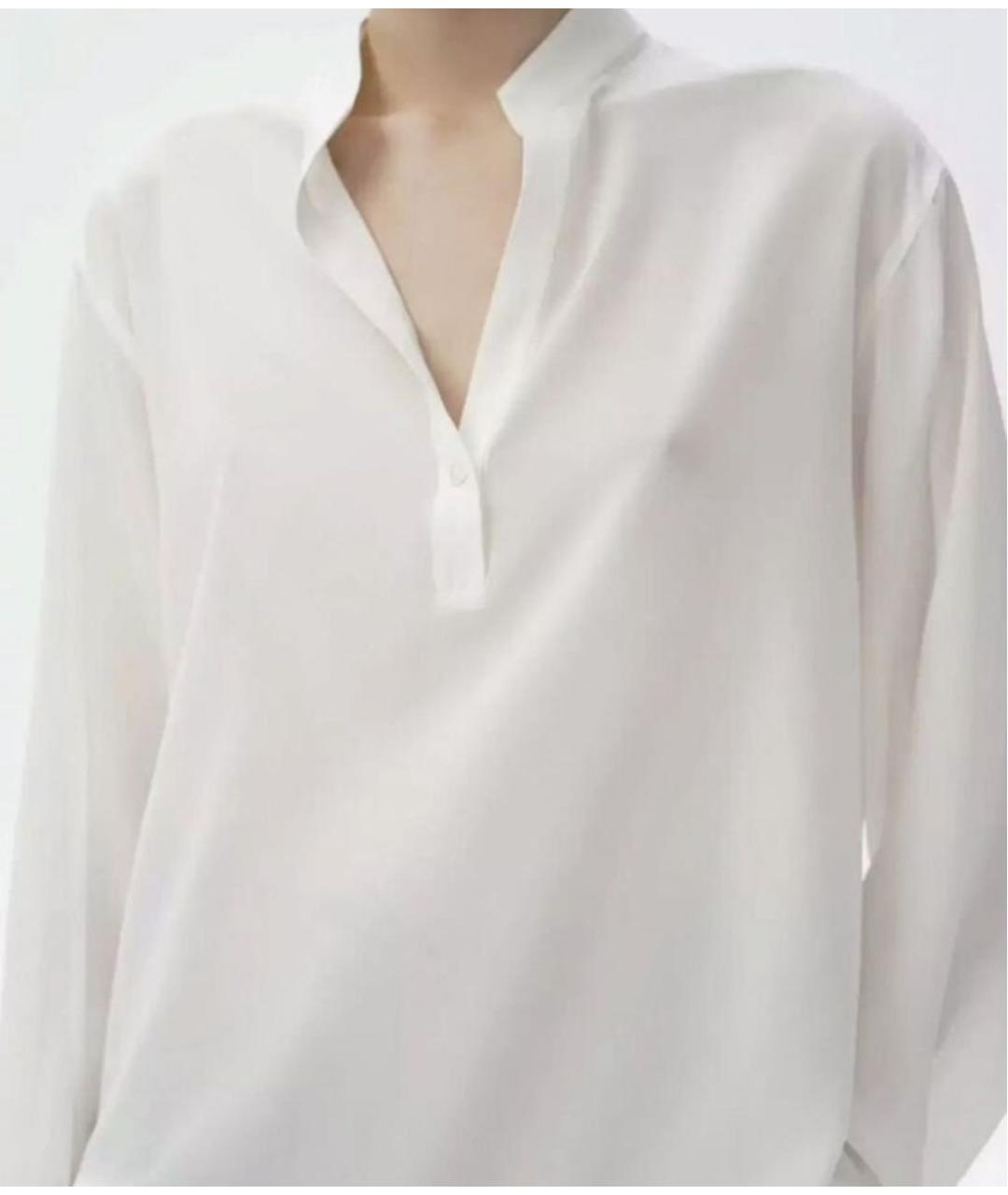 PERVERT Белая шелковая блузы, фото 3