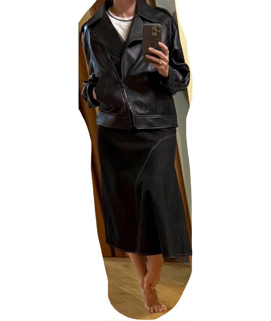 BRUNELLO CUCINELLI Темно-синяя кожаная куртка, фото 6