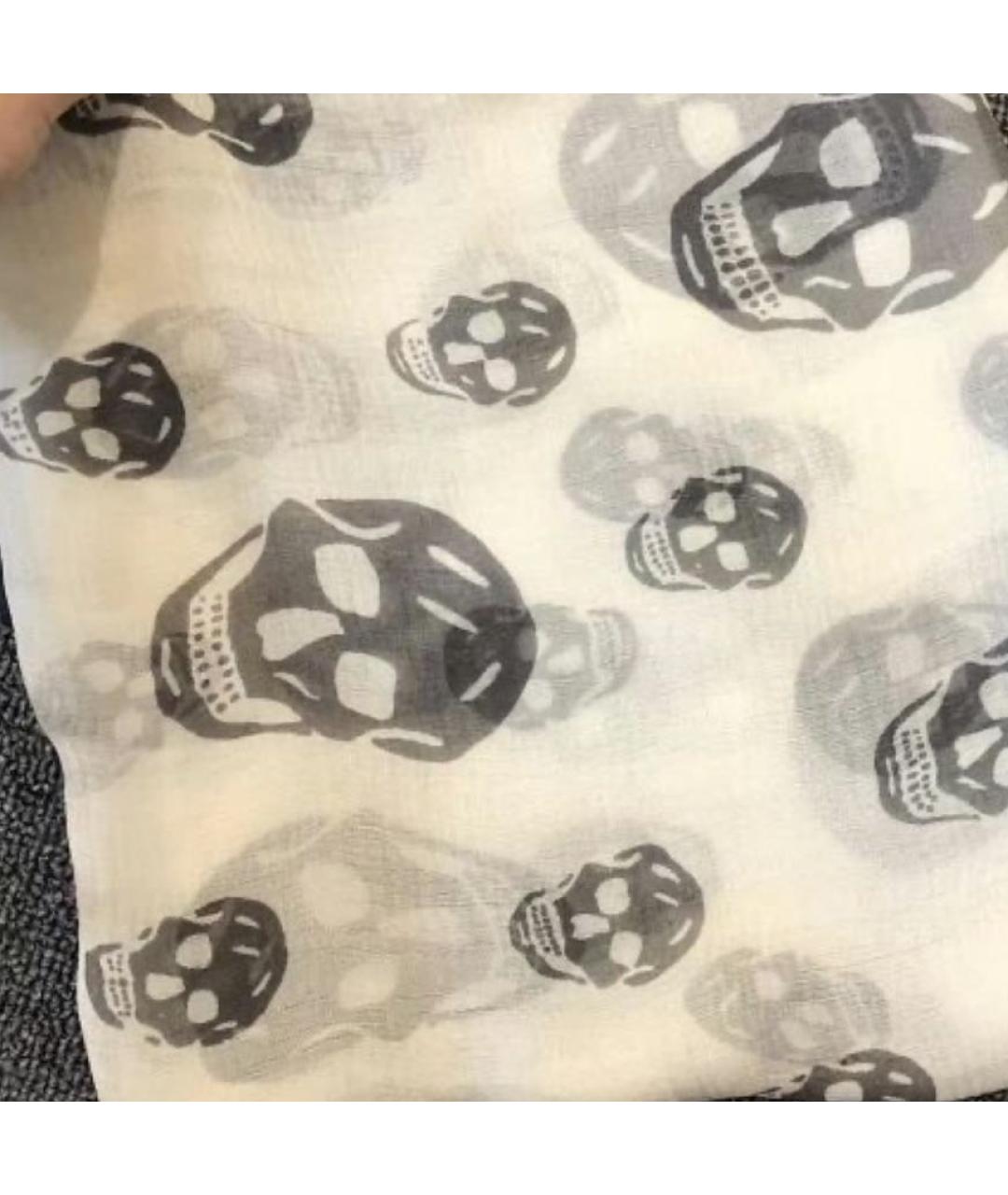 ALEXANDER MCQUEEN Белый платок, фото 4