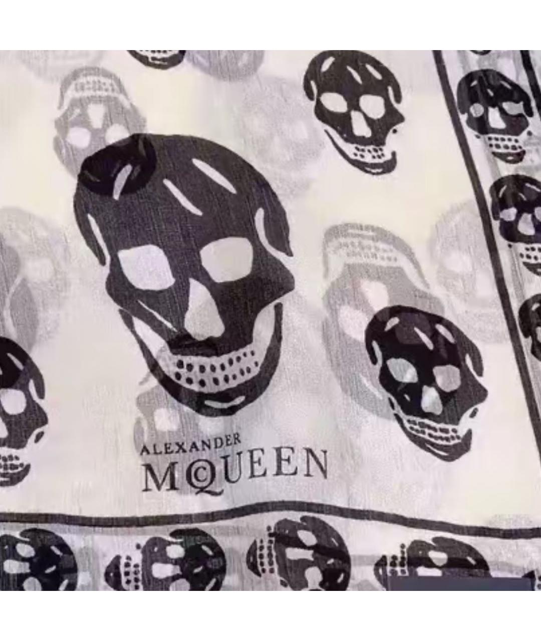 ALEXANDER MCQUEEN Белый платок, фото 3