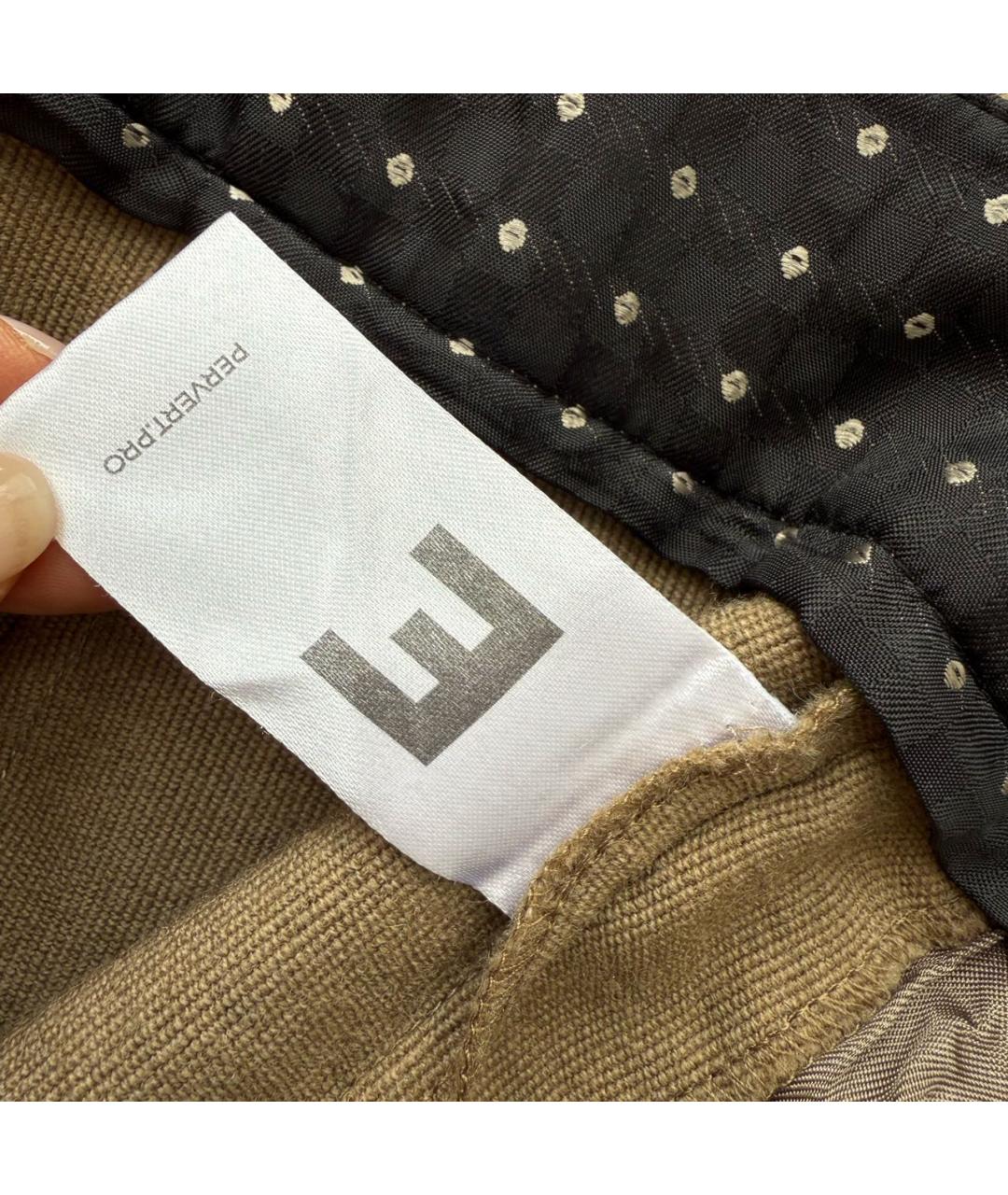 PERVERT Бежевые брюки широкие, фото 4