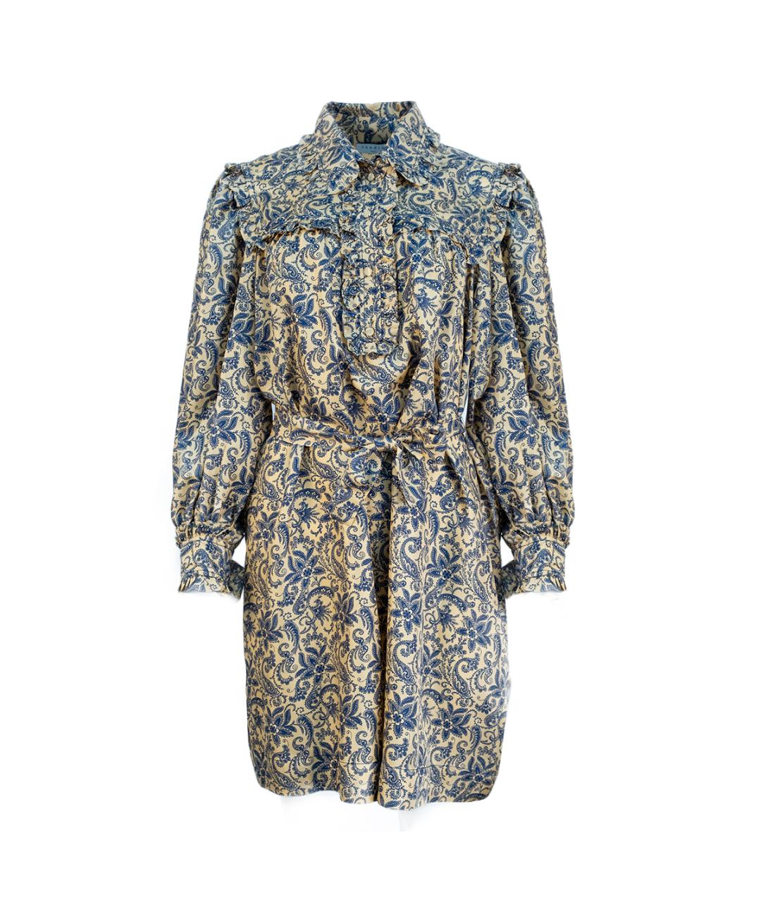 SANDRO Мульти шелковое повседневное платье, фото 6