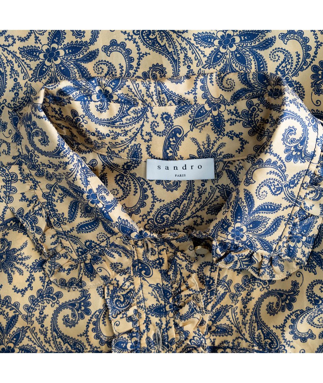 SANDRO Мульти шелковое повседневное платье, фото 3