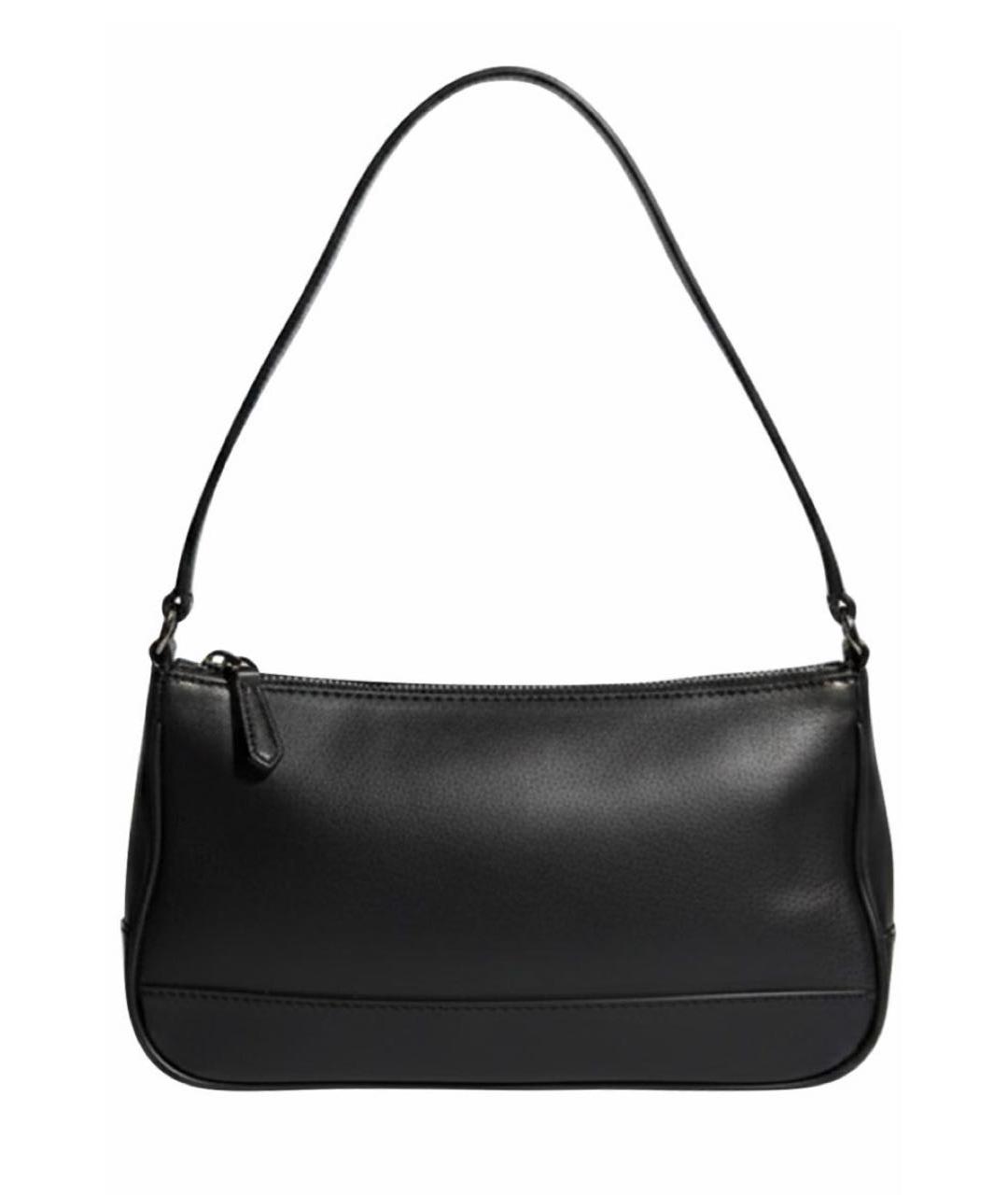 COACH Черная кожаная сумка через плечо, фото 8