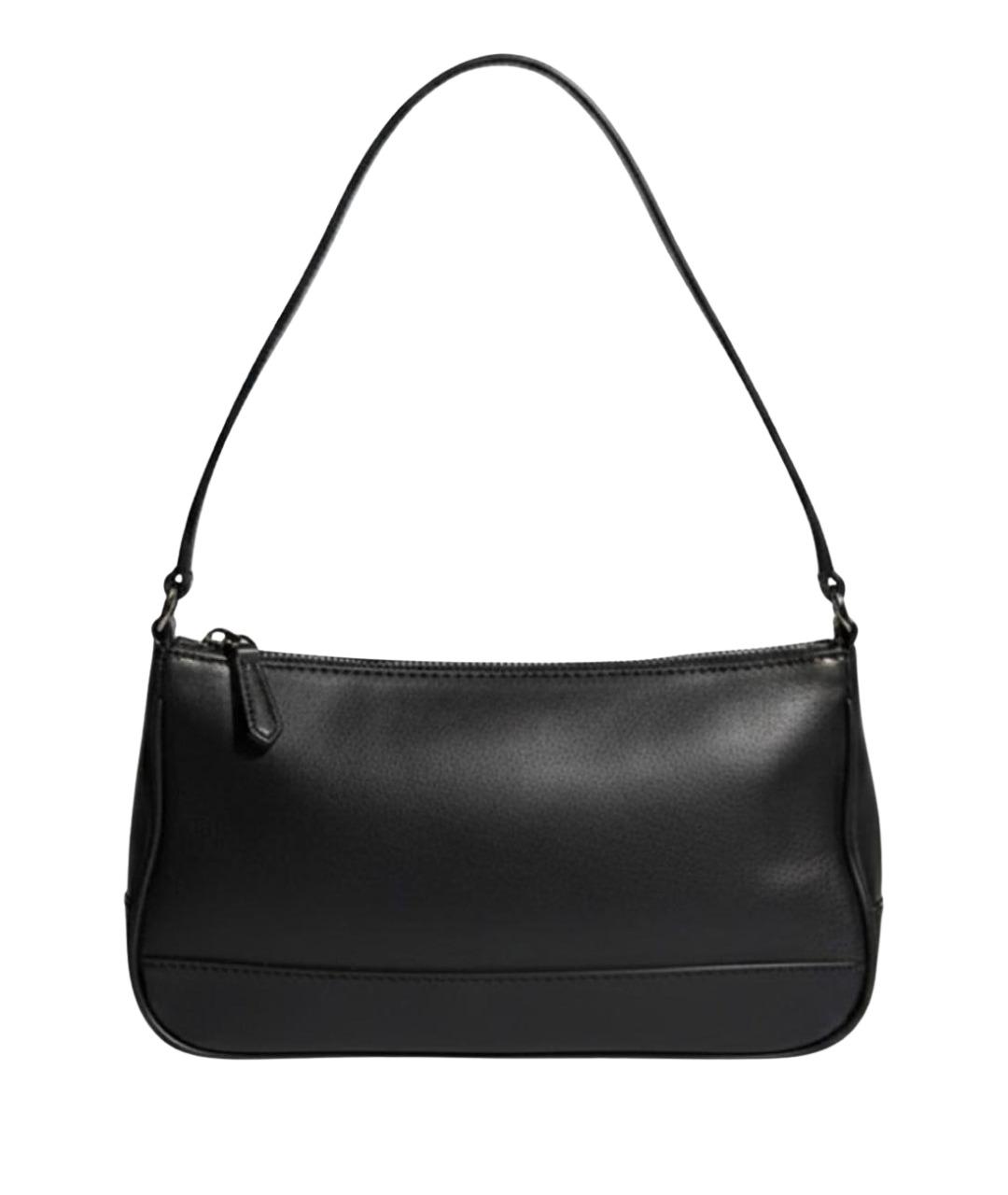 COACH Черная кожаная сумка через плечо, фото 1