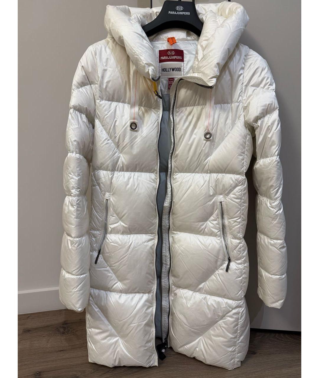 PARAJUMPERS Белый полиэстеровый пуховик, фото 7