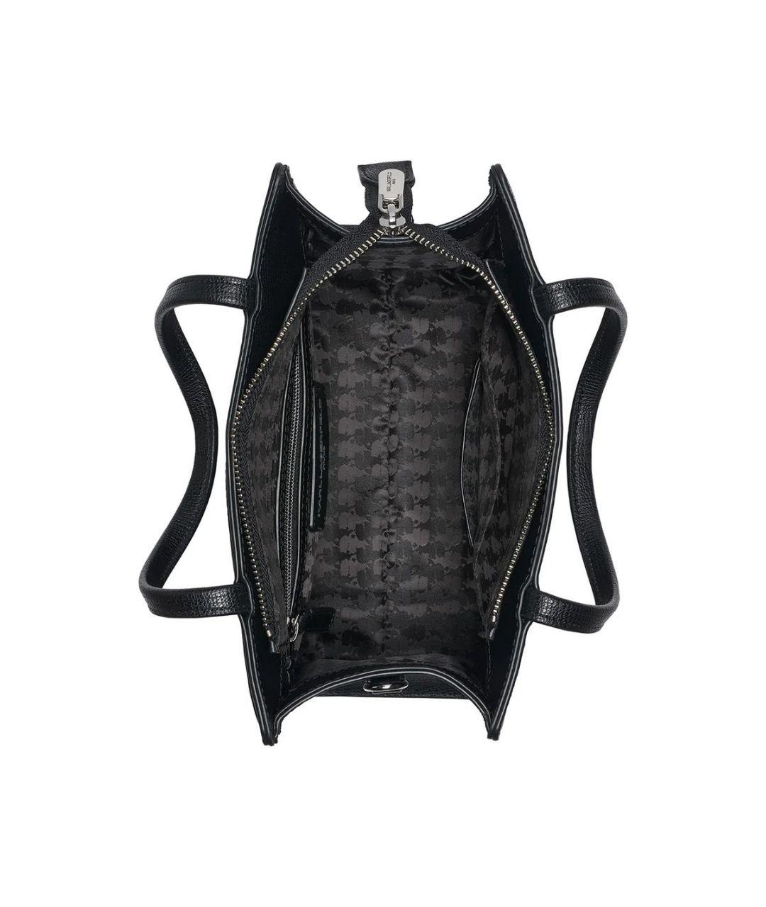 KARL LAGERFELD Черная сумка тоут из искусственной кожи, фото 4