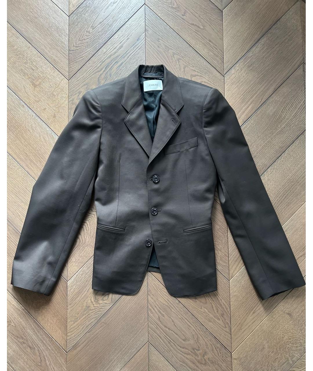 LEMAIRE Коричневый шерстяной жакет/пиджак, фото 2
