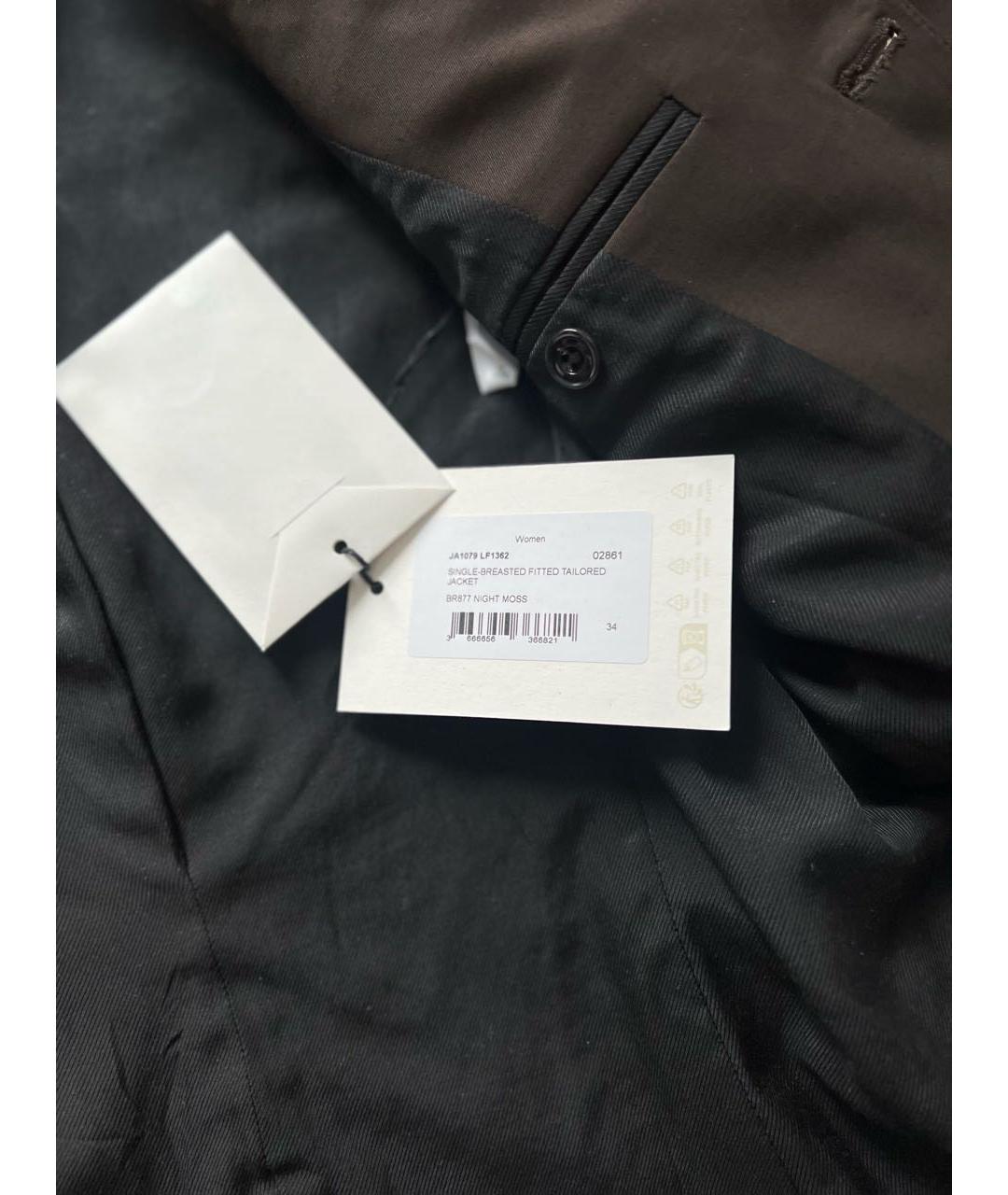 LEMAIRE Коричневый шерстяной жакет/пиджак, фото 5