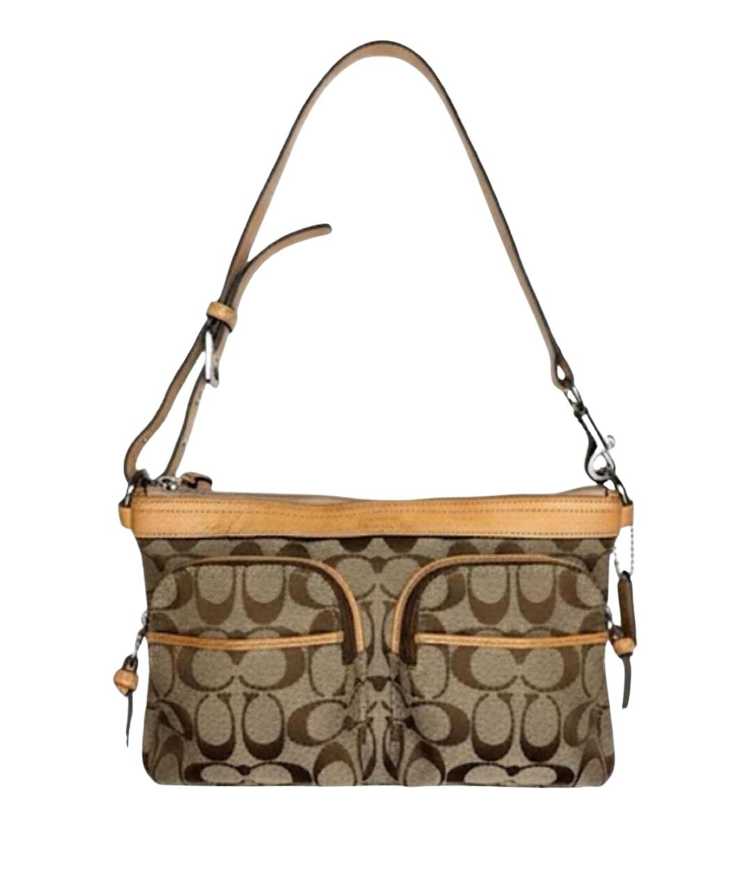 COACH Бежевая сумка через плечо, фото 1