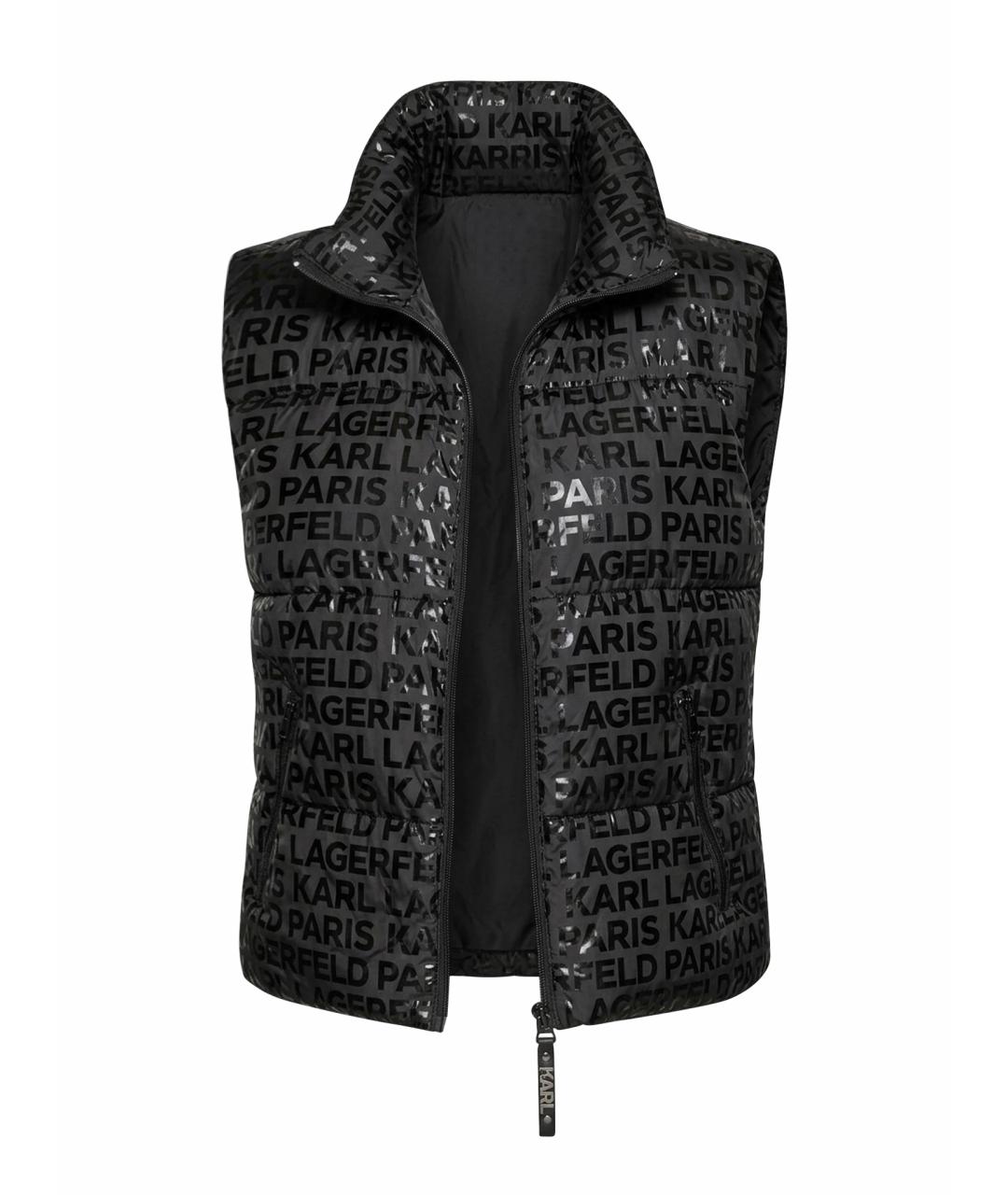 KARL LAGERFELD Черный полиэстеровый жилет, фото 1