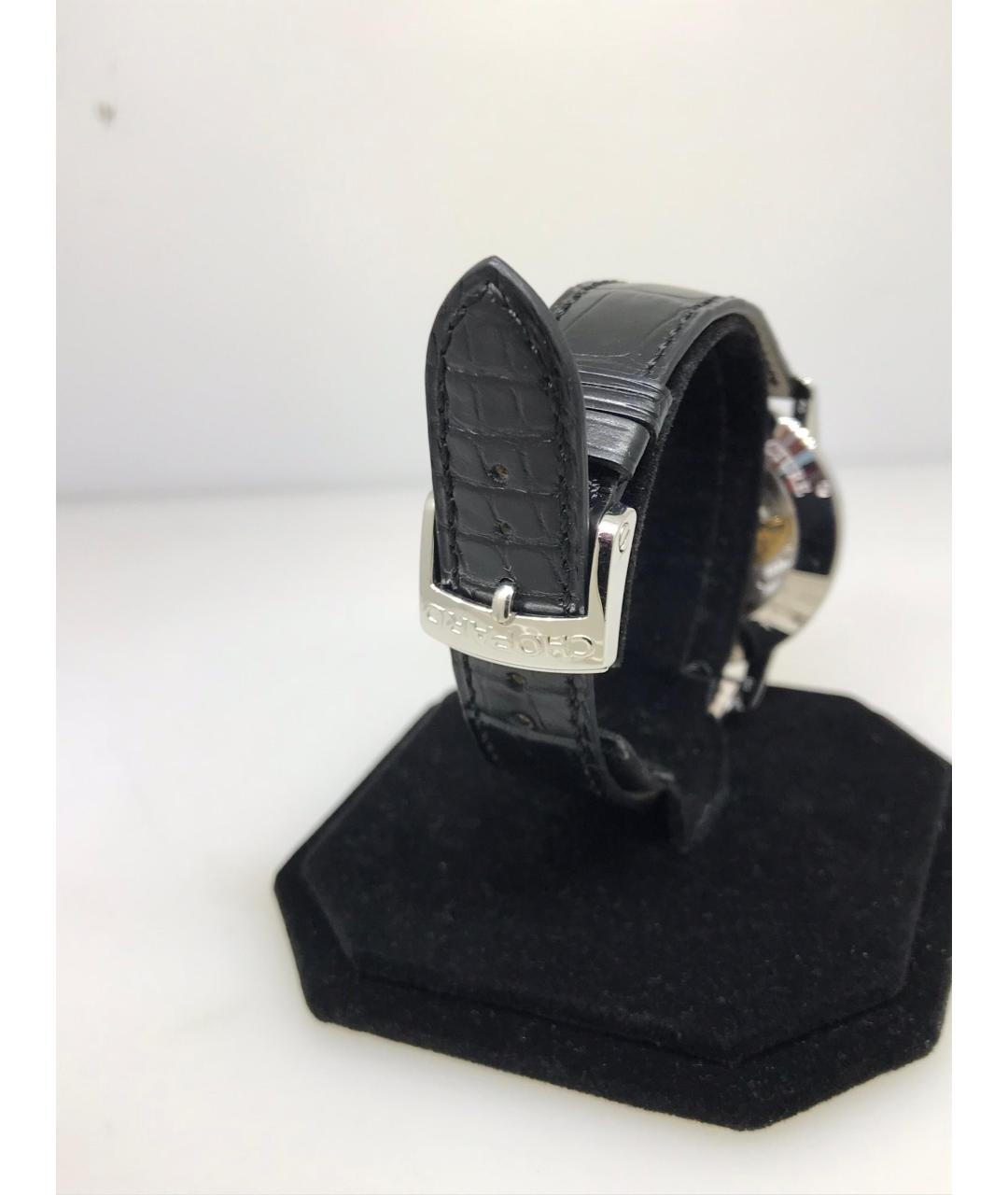 CHOPARD Черные часы из белого золота, фото 3