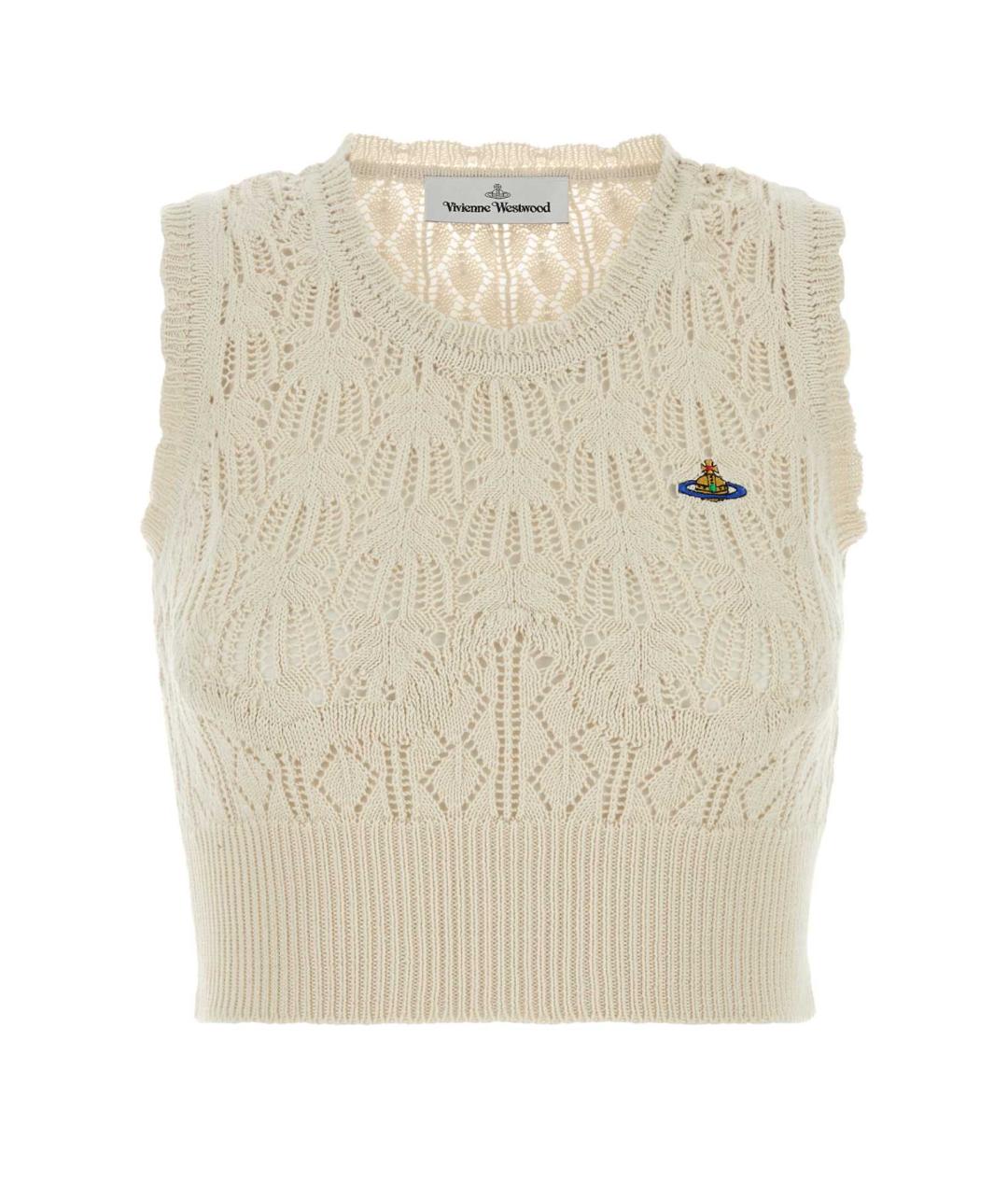 VIVIENNE WESTWOOD Бежевая хлопковая жилетка, фото 1