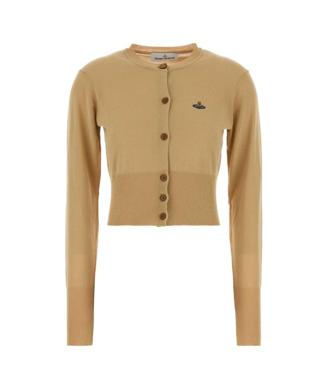 VIVIENNE WESTWOOD Бежевый хлопковый кардиган, фото 1