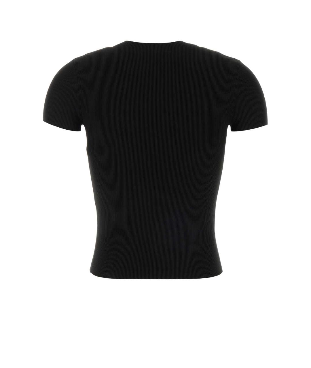 ALEXANDER WANG Черная хлопковая футболка, фото 2