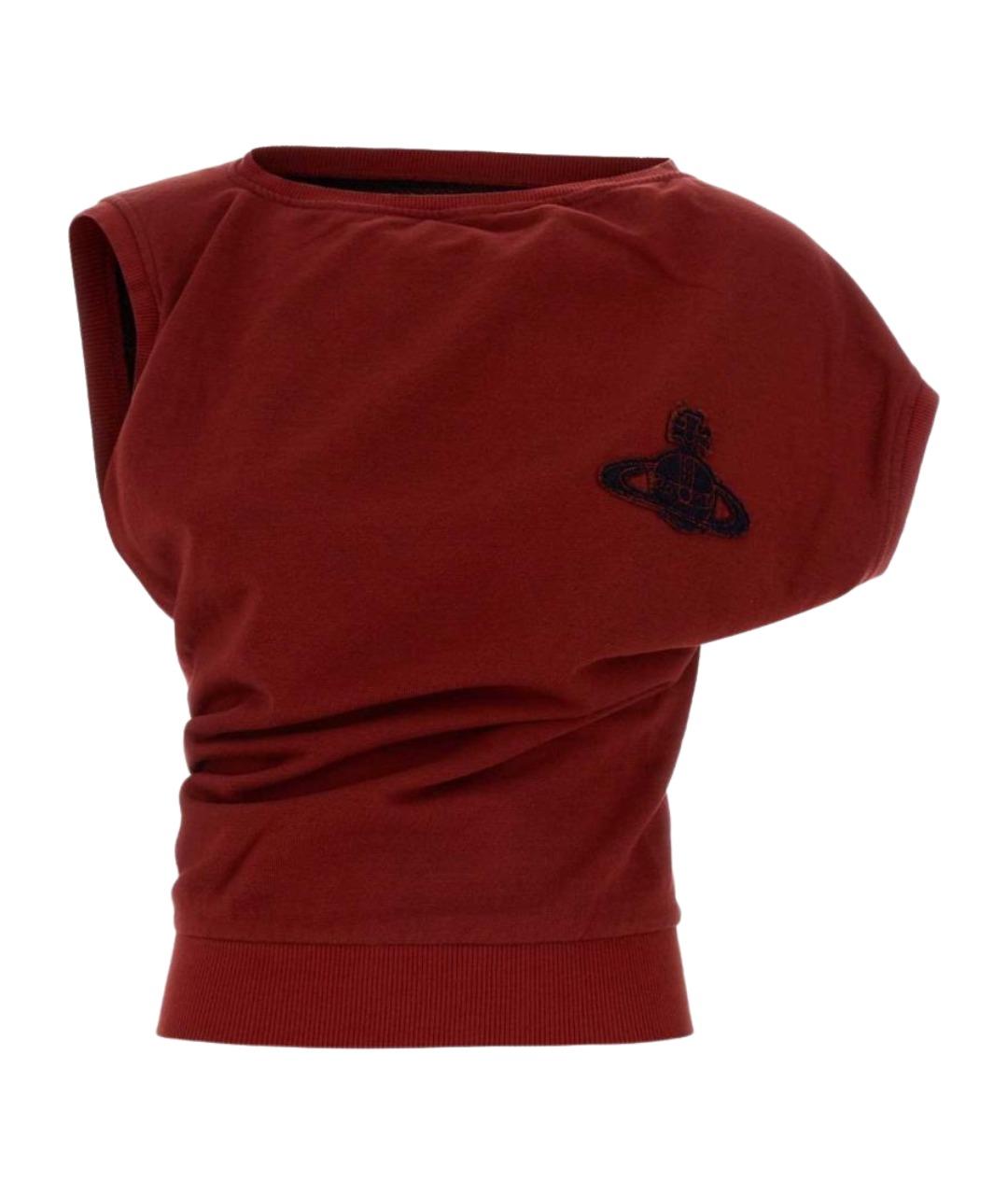 VIVIENNE WESTWOOD Красная хлопковая футболка, фото 1