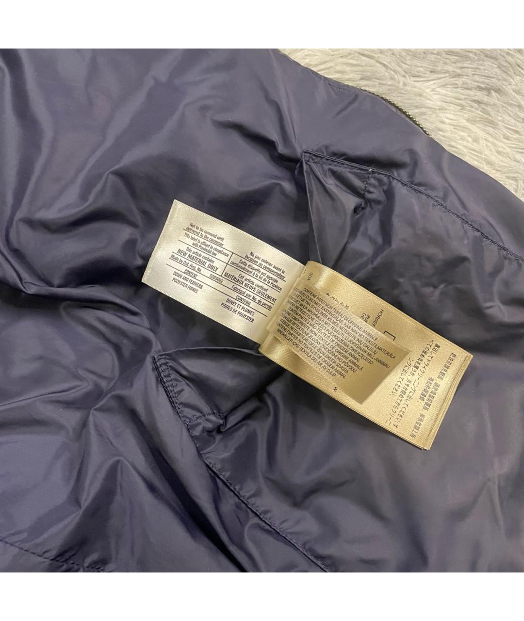BURBERRY Черный полиэстеровый пуховик, фото 7