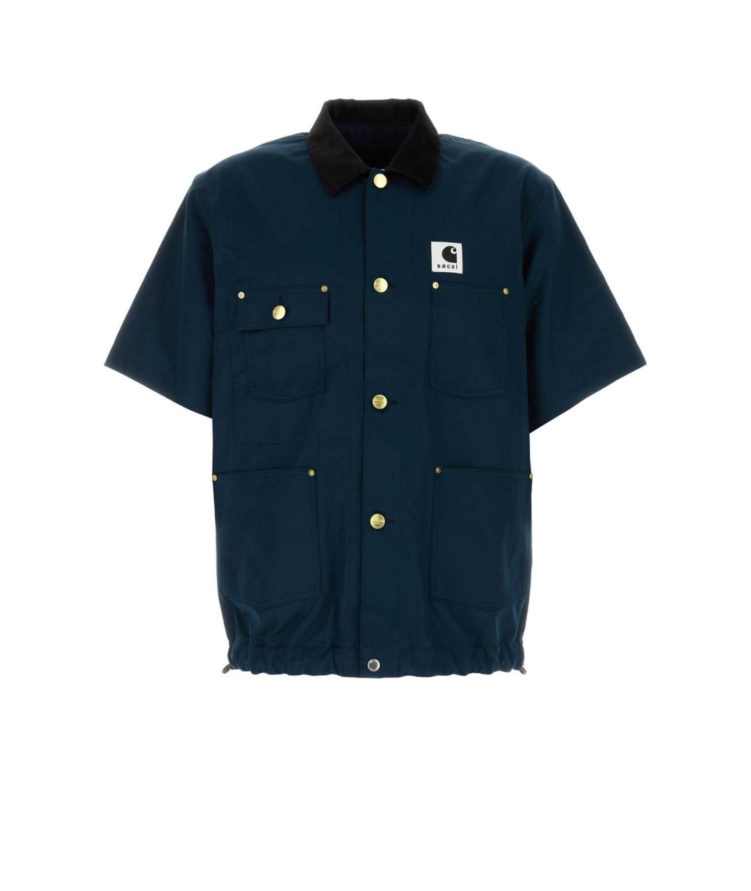 SACAI Синяя хлопковая кэжуал рубашка, фото 1