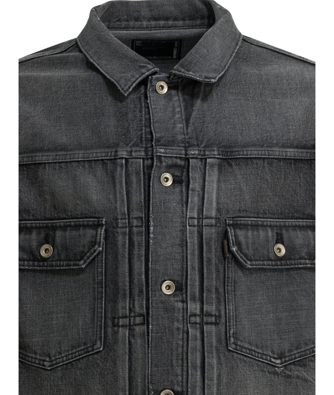 SACAI Черная хлопковая куртка, фото 3