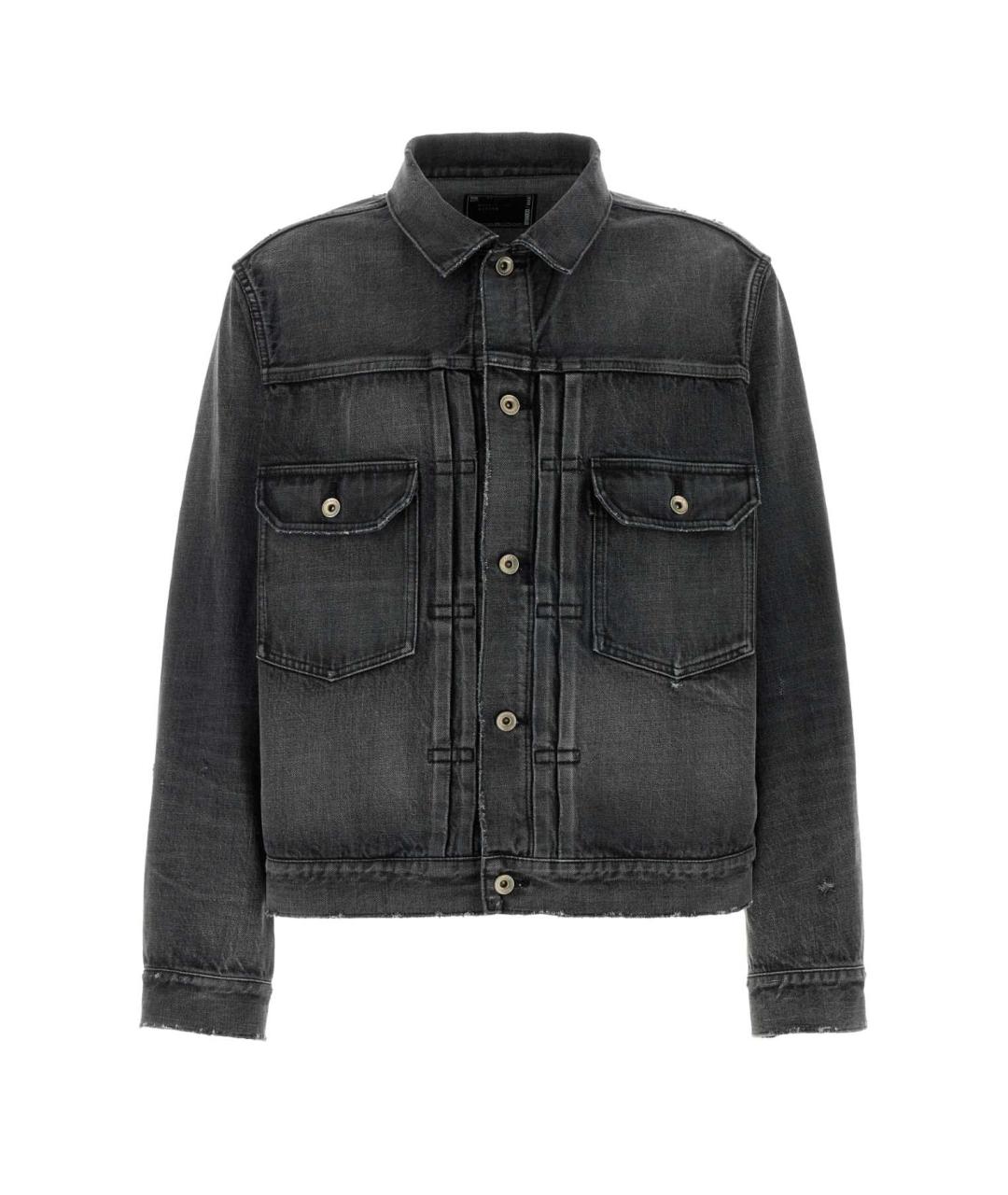 SACAI Черная хлопковая куртка, фото 1