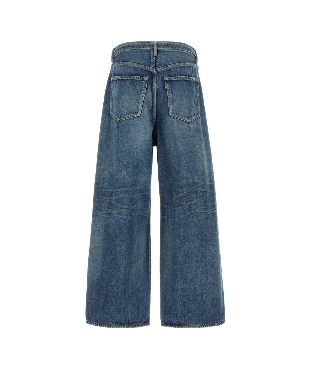 SACAI Синие хлопковые прямые джинсы, фото 2