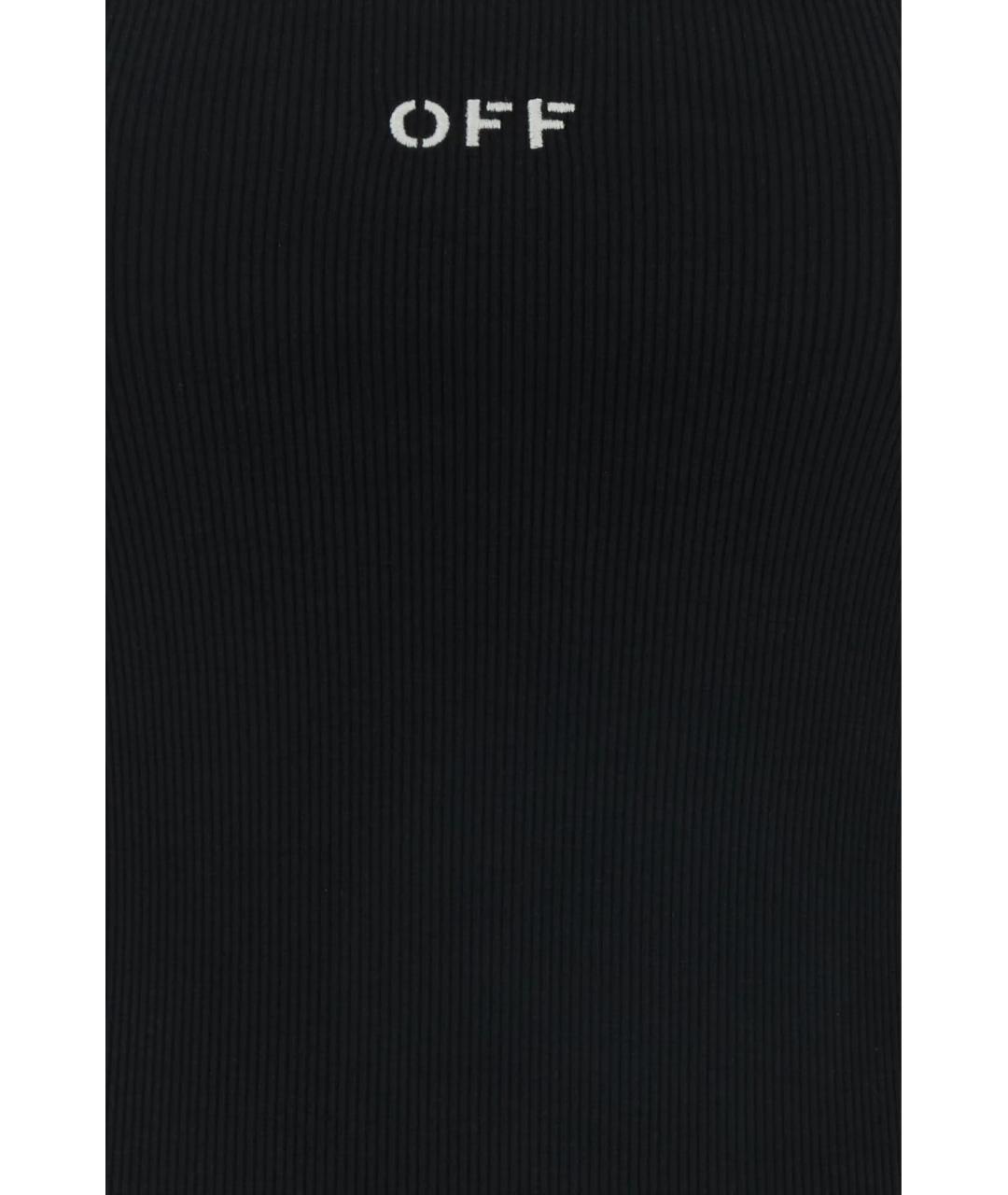 OFF-WHITE Черная хлопковая майка, фото 3