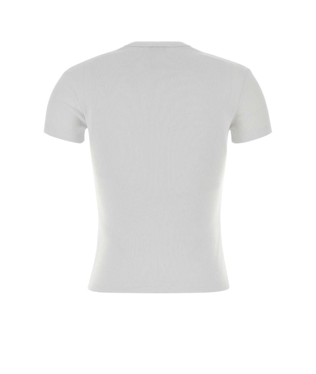 OFF-WHITE Белая хлопковая футболка, фото 2