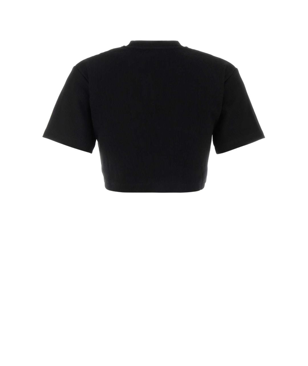 OFF-WHITE Черная хлопковая футболка, фото 2