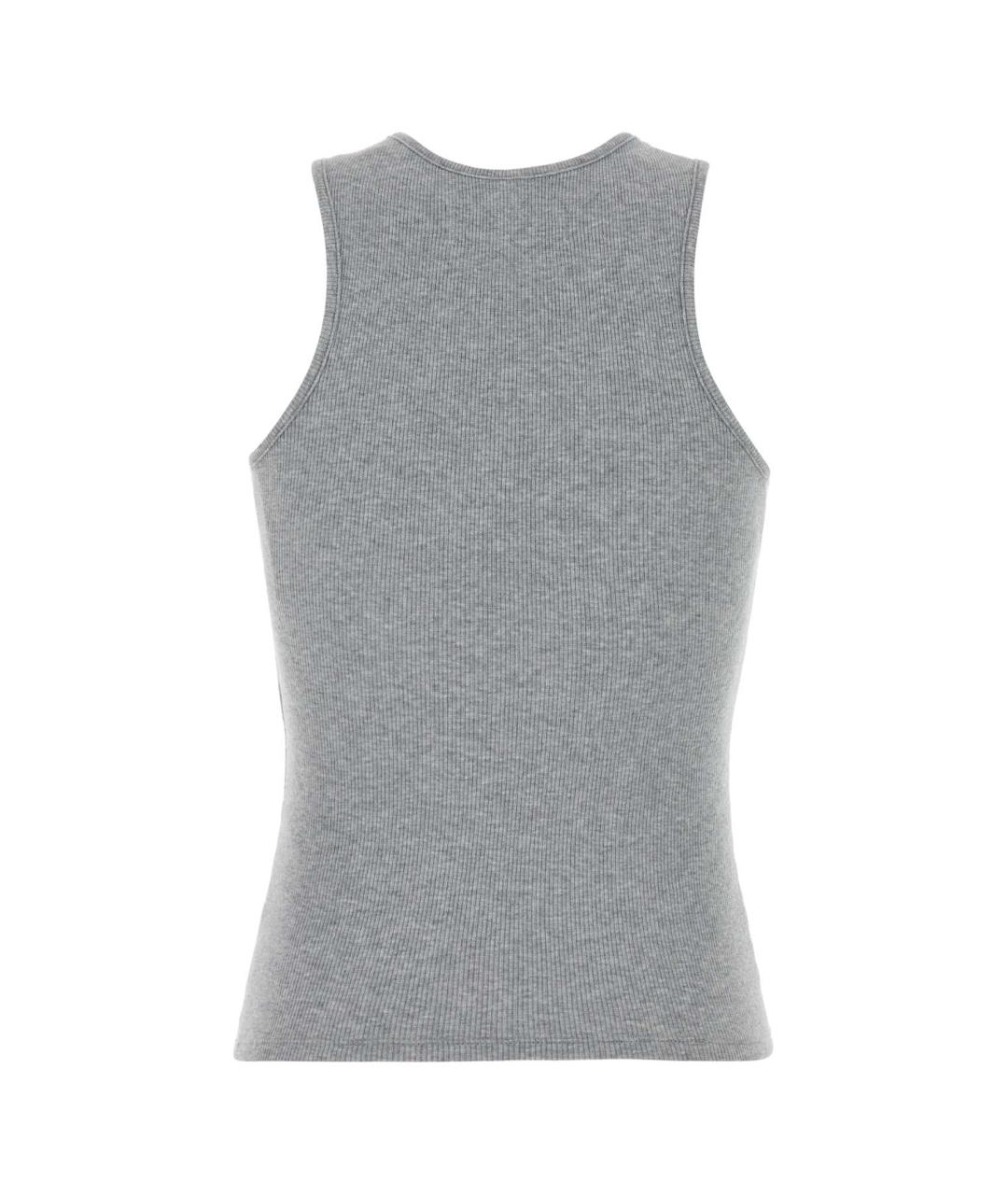 VIVIENNE WESTWOOD Серая хлопковая майка, фото 2